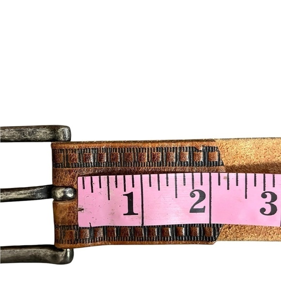 Will Leather Goods Men's Full Grain Saddle Leather Western Belt #60013 XL 40 - Picture 11 of 12